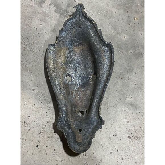 Antique Neoclassical Sconce Plate Base Part Three Arm to Fix - Picture 6 of 6